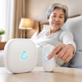 thumbnail image 3 of Wireless Doorbell Chime with Adjustable Volume & Blue LED Light, Battery Operated Doorbell Receiver for Home, Long Range Call Button for Elderly Caregiver & Home Monitoring, 3 of 6