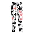 thumbnail image 5 of WTOBBY Men's Halloween Print Drawstring Casual Pajama Pants for Lounge Wear, Comfortable Sleepwear with Elastic Waist, Spooky Design Ideal for Home and Relaxation,Pink L, 5 of 7