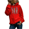 thumbnail image 2 of POTETI Womens Casual Hoodies Long Sleeve Hooded Sweatshirts Pullover Tops, 2 of 3