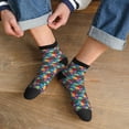 thumbnail image 3 of Fuzoiu Funny Owls Print Adult Socks, Crew Moisture-wicking Socks, Unisex Cushion Crew Socks,Casual Sports Ankle Socks, 3 of 7