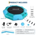 thumbnail image 4 of EDTara Inflatable Water Trampoline, 10ft Floating Trampoline for Lake, Pool, or Ocean, Comes With Ladder, Anchor Bags, and Pump, Perfect for Adults, Kids, and Family Fun Outdoors, 4 of 7