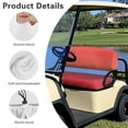 thumbnail image 5 of Garronmavis Golf Cart Seat Covers Red Smooth and Simple Golf Cart Elastic Seat Covers Gradient Color Universal Fit All Golf Cart Brand, 5 of 7
