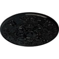 thumbnail image 3 of 31 1/4"OD x 2 1/4"P Baile Ceiling Medallion (Fits Canopies up to 6"), Hand-Painted Black Pearl, 3 of 6