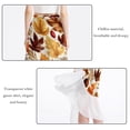 thumbnail image 2 of Leaves Chic Chiffon Summer Beach Dresses for Women, 2 of 6