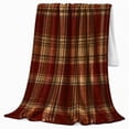 thumbnail image 2 of Autumn Plaid Pumpkin Living Room Decorative Accent autumn celebration, Warm Flannel Blanket for Ranch House and Living Room, Festive autumn celebration Scene, Art Lovers autumn celebration Gift, 2 of 9