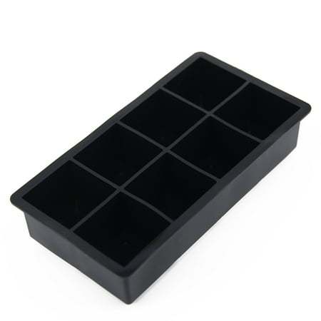 

Black Big Giant Jumbo King Size Large Silicone Ice Cube Square Tray Mold Mould