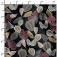 thumbnail image 2 of Soimoi Black Fabric - By the Yard - 56 Inch Wide - Leaves Print Fabric - Nature - Inspired Elegance for Apparel and Decor Printed Fabric, 2 of 6
