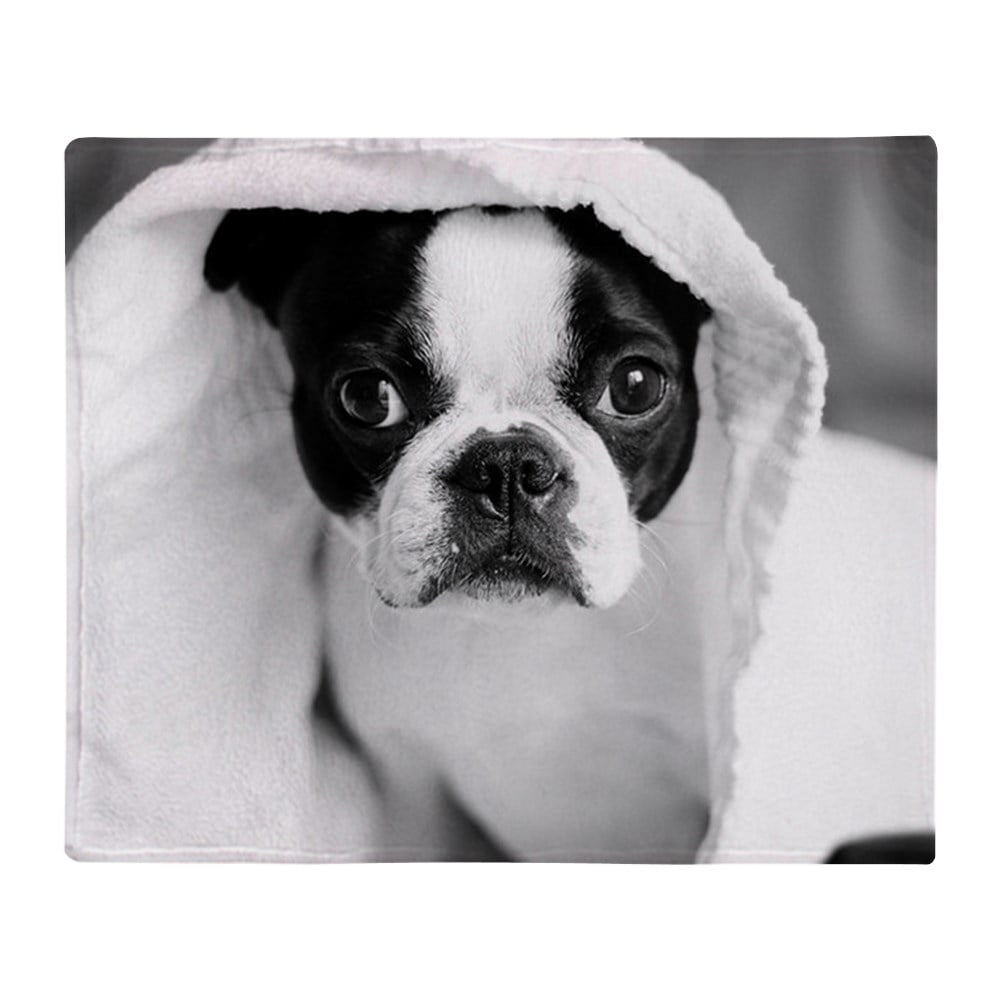 CafePress Boston Terrier Throw Blanket Soft Fleece Throw Blanket