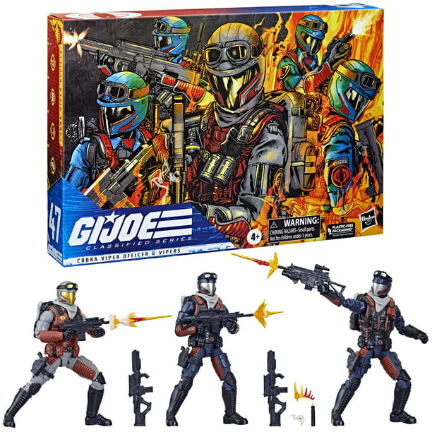 GI Joe Classified Series Cobra Viper Officer & 2 Vipers Action Figure 3-Pack