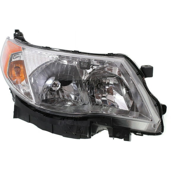 Headlight Compatible With 2009-2013 Subaru Forester Right Passenger Halogen With bulb(s)