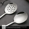 thumbnail image 4 of Toystoory Cucharas de té de acero inoxidable con mango largo para sopa, arroz, postre, cuchara para crema, cucharón de cocina, utensilios de cocina para Mostrada Colador Toystoory HA071727-02, 4 of 6