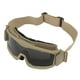 thumbnail image 3 of Gafas de exterior a prueba de explosiones, gafas de seguridad con lentes intercambiables para caza y escalada, color caqui, 3 of 14