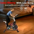 thumbnail image 4 of Exercise Bike for Home Workout with 30 LBS Flywheel, 330 LB Capacity, Adjustable Seat and Handlebars, LCD Monitor, iPad Mount, Silent Belt Drive, Cardio Training Equipment for Indoor Cycling, 4 of 7