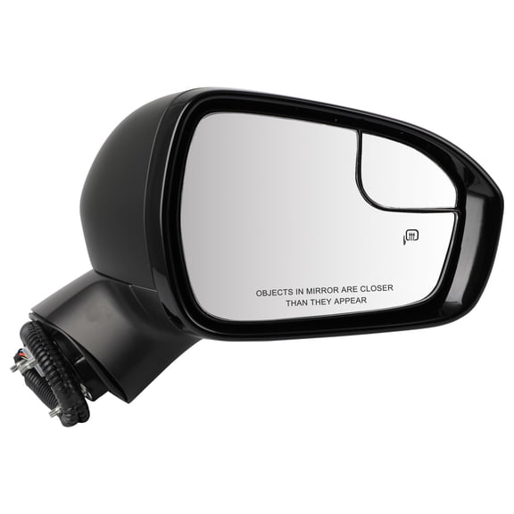 SCITOO Passenger Side View Mirror Compatible with 2013-2014 For Ford For FUSION From 3-2-13; To 6-15-14; w/o BLIS; w/P/Lamp; PTM; Right Outside Exterior Mirror FO1321483 DS7Z17682CA-PFM