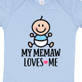 thumbnail image 4 of Inktastic My Memaw Loves Me Baby Boy Boys Baby Bodysuit, 4 of 5