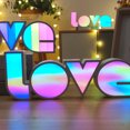 thumbnail image 2 of Yeacher LED Love Letter Lights Love Sign Lamp Light Up Letter LOVE Sign Colorful Light, 2 of 8