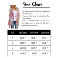 thumbnail image 2 of Topcobe Cardigans légers pour femme, Cardigan à manches 3/4 pour femme, Cardigans volants en tissu fin pour juniors, Pulls cardigan ouvert en tricot rouge/bleu pour dames, S-XL, 2 of 4