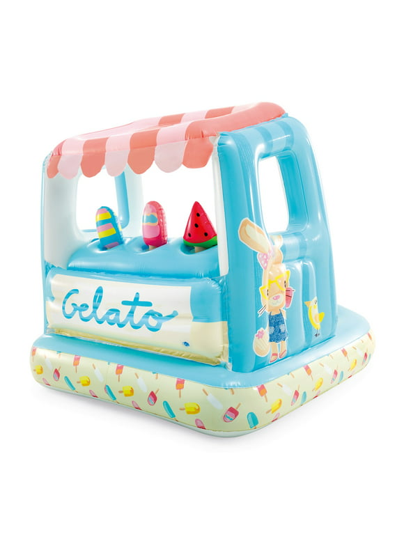 Intex Ice Cream Stand Inflatable Playhouse and Pool, for Ages 2-6