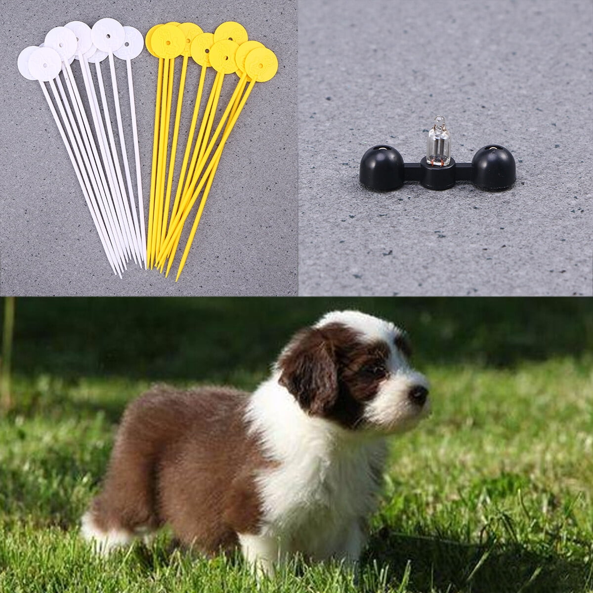 2 Sets Electric Fence for Dogs, Rechargeable Underground Dog Fence System, Pet Containment System