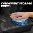 thumbnail image 4 of Wukai Abstract Ocean Waves Print Car Trash Can - Easy to Clean Hanging Garbage Bin - Removable Liner - Leak-Car Garbage Can - Waterproof Trash Can for Car and SUV, 4 of 7