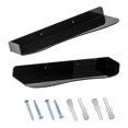 thumbnail image 4 of Estante de pared para zapatos de acrílico, compacto y con tornillos para aficionados al deporte. Negro, 4 of 9