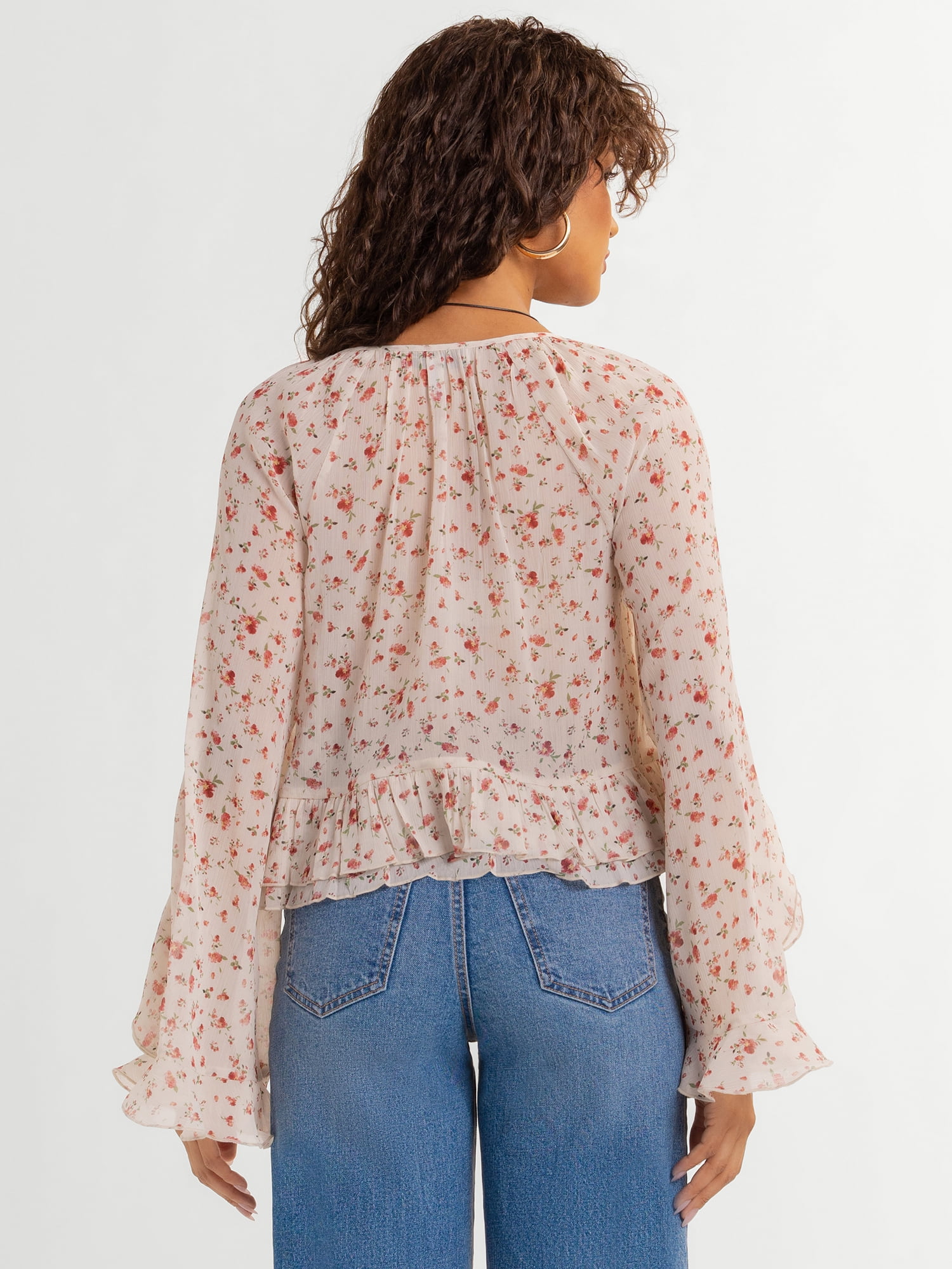 Jessica Simpson Women's Ella Ruffle Top, Sizes XS-XL