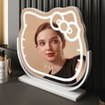 thumbnail image 4 of El espejo cosmético de encargo del tamaño grande del espejo de Hello Kitty para las mujeres llevó el espejo mágico ligero de la pantalla del tacto, 4 of 4
