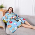 thumbnail image 5 of Oversized Wearable Blanket Hoodie,Colorful Funny Dachshund Sherpa Blanket Hoodie with Super Pockets,Super Warm Fuzzy Pullover for Women & Men, 5 of 6