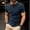 Dark Blue, variant on FRSASU Men's Muscle T-Shirt Bodybuilding Gym Tee Short Sleeve Button Casual Work Athletic Workout Tee Tops White-A