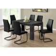 thumbnail image 3 of Monarch Specialties Dining Table, 60" Rectangular, Kitchen, Dining Room, Laminate, Black, Contemporary, Modern, 3 of 4