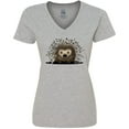 thumbnail image 3 of Inktastic Porcupine Women's V-Neck T-Shirt, 3 of 5