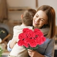 thumbnail image 5 of Hvmvliv Artificial Flowers Mother'S Day Carnation Simulation Bouquet Floral Arrangement Living Room Decoration Dining Table Decoration Fake Flowers Hot Pink, 5 of 6