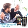 thumbnail image 2 of Super Daddio 20 Oz Tumbler - Birthday Gift for Dad From Daughter Son, Christmas Presents - New Papa Bonus Dad Best Daddy Ever Drinking Coffee Cup, 2 of 6