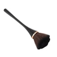 thumbnail image 1 of Brocha de maquillaje, cerdas suaves y ricas, picos de pelo delgados, gran tamaño, esponjoso, fuerte agarre en polvo, brocha negra, 1 of 5
