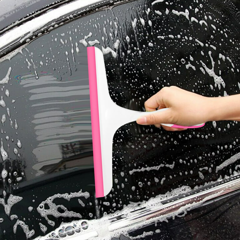 Shower Squeegee for Glass Doors Silicone Squeegee with Hook Bathroom Shower  Mirrors Tiles and Car Windows Streak Free Cleaning