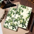 thumbnail image 5 of Spiral Notebook,College Ruled Journal,8.26" x 5.71" 50 Sheets/100 Pages,2 Pack - Elegant Magnolia Branches With Leaves And Flowers, 5 of 7