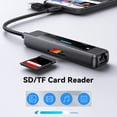 thumbnail image 2 of Divisor de Concentrador USB C 5 en 1, USB-C a RJ45, Lan Ethernet, Adaptador USB 2.0/3.0, Lector de Tarjetas SD/TF para , PC y PortáTil, 2 of 5