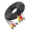 thumbnail image 3 of Cable AV de audio y vídeo compuesto macho a conector para conectar TV, DVD y cámaras de 1,5 m, 3 of 8
