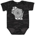 thumbnail image 3 of Inktastic Wisconsin Silhouette Mandala Boys or Girls Baby Bodysuit, 3 of 5
