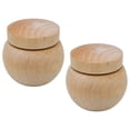 thumbnail image 1 of Parrot Food Container Hand Feeding Parrots Light Yellow Wood Feeding 2Pack, 1 of 3
