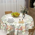thumbnail image 6 of Orange Poppy Flowers Tablecloth 60 Inch Autumn Floral Green Leaves Botanical Farmhouse Wrinkle Resistant Table Cover Fall Seasonal Decor for Home Kitchen Dining Party Picnic, 6 of 6