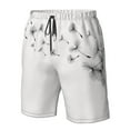 thumbnail image 4 of Logiee Dandelion Blowing In The Wind Print Mens Swim Trunks Quick Dry Board Shorts,Breathable Hawaii Beach Shorts Swimwear Bathing Suits-Medium, 4 of 6
