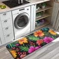 thumbnail image 3 of Pioneer Flower Floral Print Pattern Kitchen Rug Mat,Kitchen Runner Rugs Non Skid Washable,Decorative Kitchen Floor Mats for Kitchen,Sink,Laundry,17"x47.2", 3 of 7
