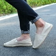 thumbnail image 2 of Men's Breathable Solid Color Korean Version Trendy Casual Comfortable Lightweight Linen Sole Sneakers Mens Shoes Running, 2 of 8