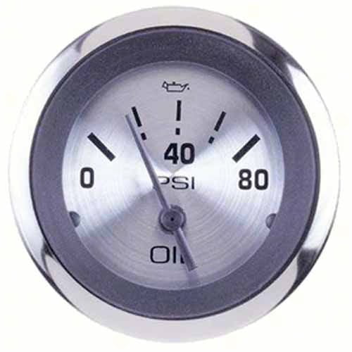 Sierra  63479P; Sterling Oil Pressure Gauge,0-80 Psi