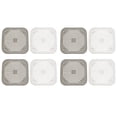 thumbnail image 1 of 8x Tapa de DesagüE Cuadrada para DesagüE de Ducha Colector Pelo Tapón de Silicona Plano con Ventosas, 1 of 8