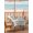 Wheat White Gray, variant on Outdoor Tablecloth with Umbrella Hole and Zipper, Christmas Blue Rectangle Table Cloth 54x80 Inch Waterproof Tablecloth, White Xmas Tree Forest Poinsettia Rustic Wooden Picnic Table Cover for Patio