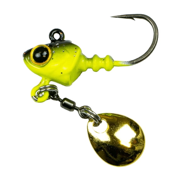 6th Sense Pecos Underspin Kit Crappie Fishing Lure with Jig Head Willow or Colorado Blade and 5 Matching Swimbaits