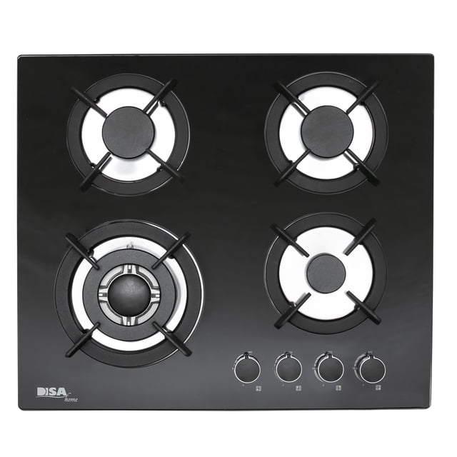 Parrilla Empotrable a Gas Disa Home 4 Quemadores Encendido Electrónico Cristal Templado 59 x 51 cm