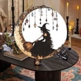 thumbnail image 2 of CoreLiving Witchy Decor Aesthetic Black Wall Decor Hanging Witch Sign Round Artwork Decor for Bedroom Living Room Front Door Wall Decorations, 2 of 6
